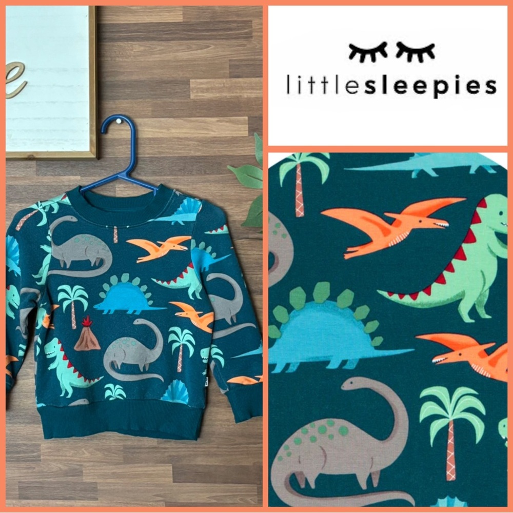 Little Sleepies Dinosaur Crewneck Sweatshirt 12-18